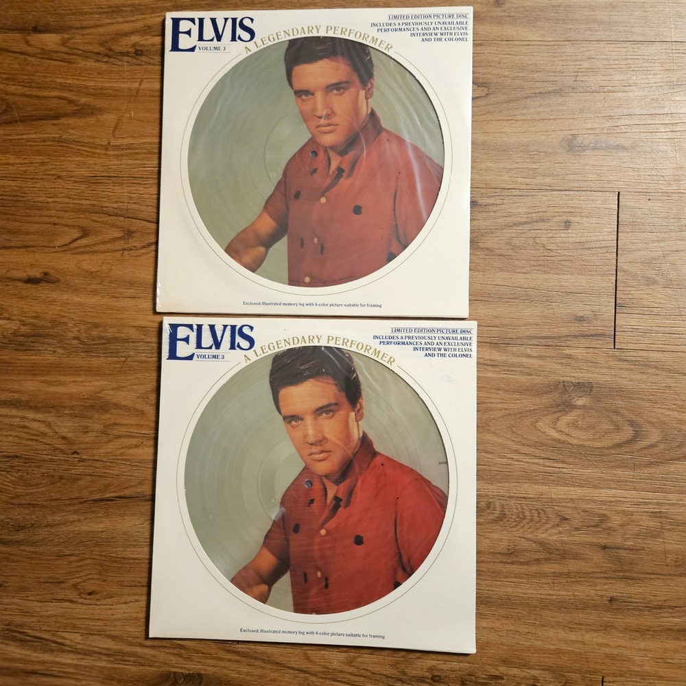 Lot of 2 Elvis Presley – A Legendary Performer Vol.‎ 3 1978 Picture Disc Sealed